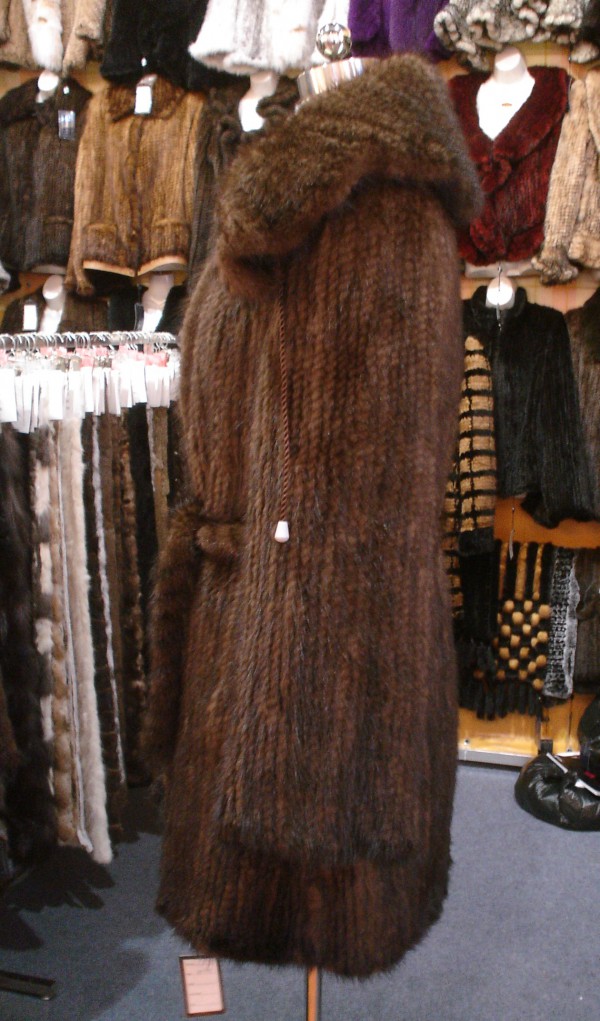 BRAND NEW KNITTED MINK FUR COAT 4-6-8