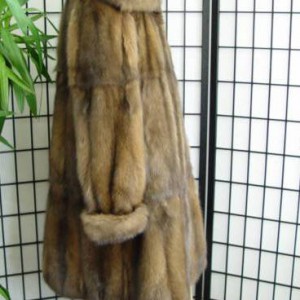 NEW TOP QUALITY CANADIAN SABLE FUR COAT WOMEN SIZE 12