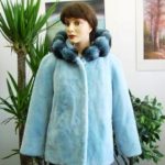 * NEW BABY BLUE SH. BEAVER & RANCH CHINCHILLA FUR COAT