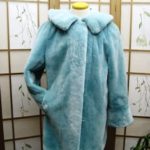 *NEW BABYBLUE SHEARED BEAVER FUR JACKET WOMEN