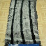 Brand New Rex Rabbit Chinchilla Fur PLATE Blanket