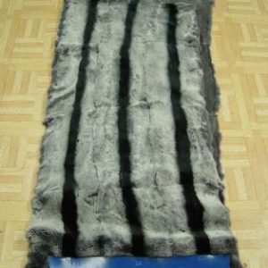 Brand New Rex Rabbit Chinchilla Fur PLATE Blanket