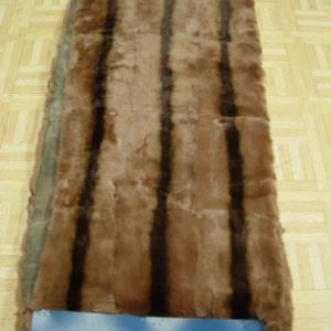 Brand New Rex Rabbit Chinchilla Fur PLATE Blanket