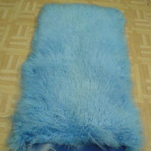 Brand New Lamb Mongolian Fur PLATE Blanket