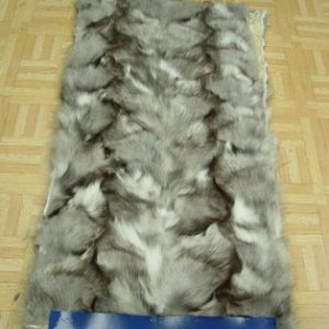 Brand New Fox Paw Section Fur PLATE Blanket