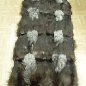 Brand New Two Tone Fox Section Fur PLATE Blanket