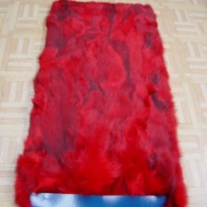 Brand New Red Fox Section Fur PLATE Blanket