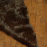 BRAND NEW REVERSIBLE RABBIT FUR PLATE BLANKET THROW RUG