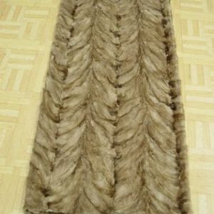 Brand New Brown Mink Paw Section PLATE Blanket