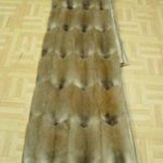 NEW MUSKRAT FUR THROW BEDSPREAD PLATE