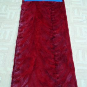 Brand New Red Mink Paw Section PLATE Blanket
