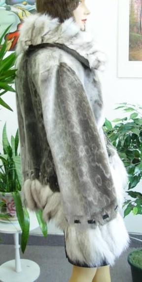 BRAND NEW NATURAL CANADIAN TIMBER WOLF FUR COAT MEN MAN - Oliver Furs