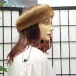 NEW MINK FUR HEADBAND HAT WOMEN SZ. 23