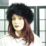 NEW BLACK FOX FUR HEADBAND FOR WOMEN