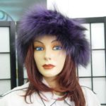 BRAND NEW PURPLE FOX FUR HEADBAND