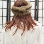 NEW RACCOON FUR HEADBAND HAT WOMEN SZ. 23