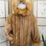 ~BRAND NEW MINK & RED FOX FUR HOODY JACKET WOMEN