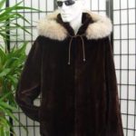 ~BRAND NEW DARK BROWN SHEARED MINK FUR JACKET MEN