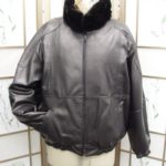 NEW MINK FUR & LEATHER REVERSIBLE JACKET MEN ALL SIZE