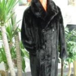 ~NEW BLACK MINK FUR COAT MEN UP TO 3XL