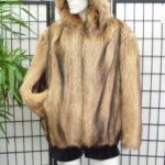 BRAND NEW TANUKI RACCOON FUR COAT FOR MEN WITH HOOD