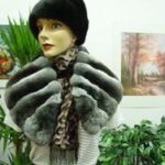 NEW NATURAL AUTHENTIC RANCHED CHINCHILLA FUR COLLAR WOMEN