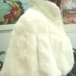 ~BRAND NEW WHITE RABBIT FUR BOLERO STOLE WOMEN