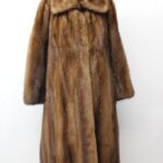 EXCELLENT CANADIAN DEMI BUFF MINK FUR COAT JACKET WOMEN WOMAN SIZE 4 SMALL