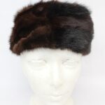 MINT CANADIAN BROWN MINK FUR HAT WOMEN WOMAN SIZE ALL