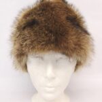 EXCELLENT NATURAL RACCOON FUR HAT WOMEN WOMAN SIZE ALL