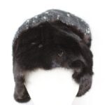 Scrap Item: Dark Ranch Mink Fur & Knitted Hat Arts & Crafts
