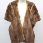 MINT CANADIAN DARK PASTEL MINK FUR STOLE WRAP SHAWL WOMEN WOMAN 15