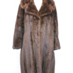 EXCELLENT CANADIAN DARK RANCH MINK FUR COAT JACKET WOMEN WOMAN SIZE 6 SMALL