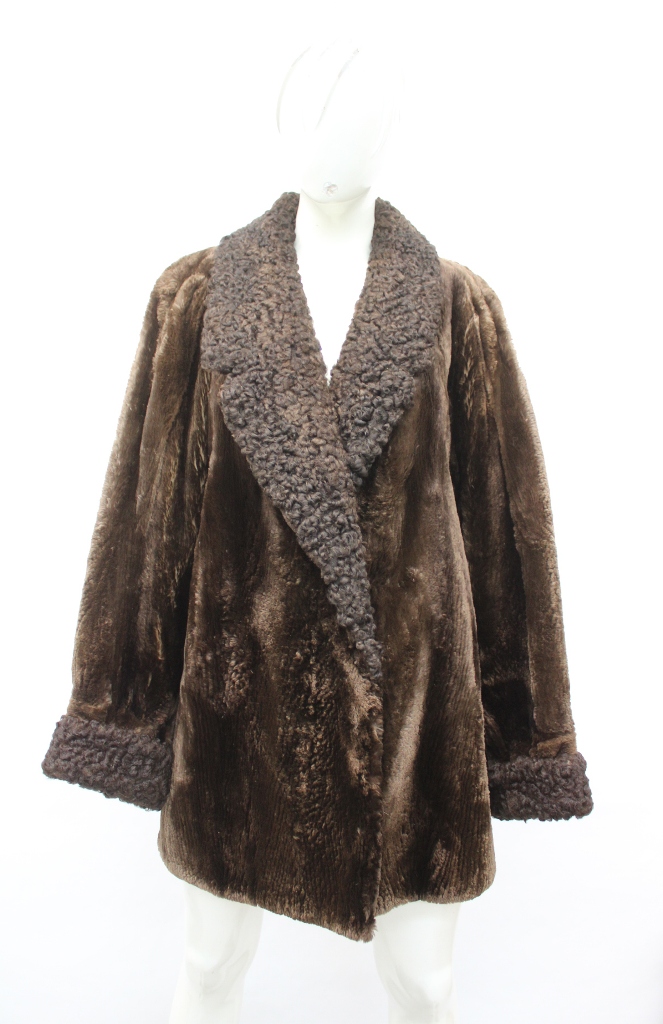 Vintage beaver fur on sale coat for sale