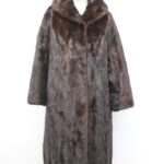 MINT CANADIAN DARK RANCH MINK FUR COAT JACKET WOMEN WOMAN SIZE 8-10 MEDIUM