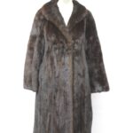 EXCELLENT CANADIAN DARK RANCH MINK FUR COAT JACKET WOMEN WOMAN SIZE 4-6 SMALL