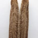 MINT PASTEL MINK FUR VEST WOMEN WOMAN SIZE 4-6 SMALL