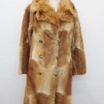 SCRAP ITEM: BLEACHED MUSKRAT & RACCOON FUR COAT JACKET ARTS & CRAFTS