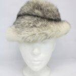 MINT CANADIAN BLACK CROSS MINK FUR HAT WOMEN WOMAN SIZE ALL