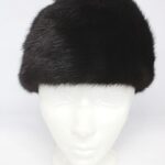 EXCELLENT CANADIAN DARK RANCH MINK FUR HAT WOMEN WOMAN SIZE ALL