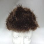 EXCELLENT BROWN BEAVER FUR HAT CAP WOMEN WOMAN SIZE ALL