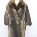 MINT RACCOON FUR COAT WOMEN WOMAN SIZE 4 SMALL