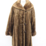 EXCELLENT SHEARED RACCOON FUR COAT JACKET WOMEN WOMAN SIZE 6 SMALL