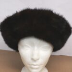 REFURBISHED NEW DARK RANCH MINK FUR HAT WOMEN WOMAN SIZE ALL