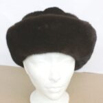 BRAND NEW DARK RANCH MINK FUR HAT WOMEN WOMAN SIZE ALL