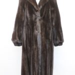 EXCELLENT CANADIAN DARK RANCH MINK FUR COAT JACKET WOMEN WOMAN SIZE 8 MEDIUM