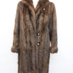 SCRAP ITEM: MUSKRAT FUR COAT JACKET WOMEN WOMAN SIZE N/A