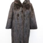 MINT CANADIAN DARK RANCH MINK FUR COAT JACKET WOMEN WOMAN SIZE 4-6 SMALL