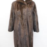 EXCELLENT CANADIAN DARK MAHOGANY MINK FUR COAT JACKET WOMEN WOMAN SIZE 6-8 S-M