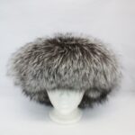 BRAND NEW BLACK MINK & FOX FUR HAT CAP WOMEN WOMAN SIZE ALL